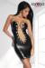 Wetlook Dress with Chain