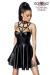 Flared Wetlook Dress