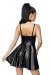 Flared Wetlook Dress
