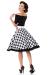 schulterfreies Swing-Kleid