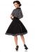 Swing-Kleid mit Cape