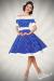 schulterfreies Swing-Kleid