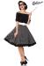 schulterfreies Swing-Kleid