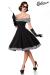 schulterfreies Swing-Kleid