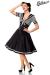 Swing-Kleid im Marinelook