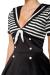 Swing-Kleid im Marinelook