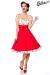 schulterfreies Swing-Kleid