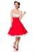 schulterfreies Swing-Kleid