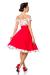 schulterfreies Swing-Kleid