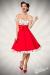 schulterfreies Swing-Kleid