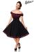 schulterfreies Swing-Kleid