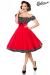 schulterfreies Swing-Kleid