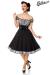 schulterfreies Swing-Kleid