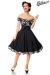 schulterfreies Swing-Kleid