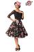 Premium besticktes Vintage-Swingkleid